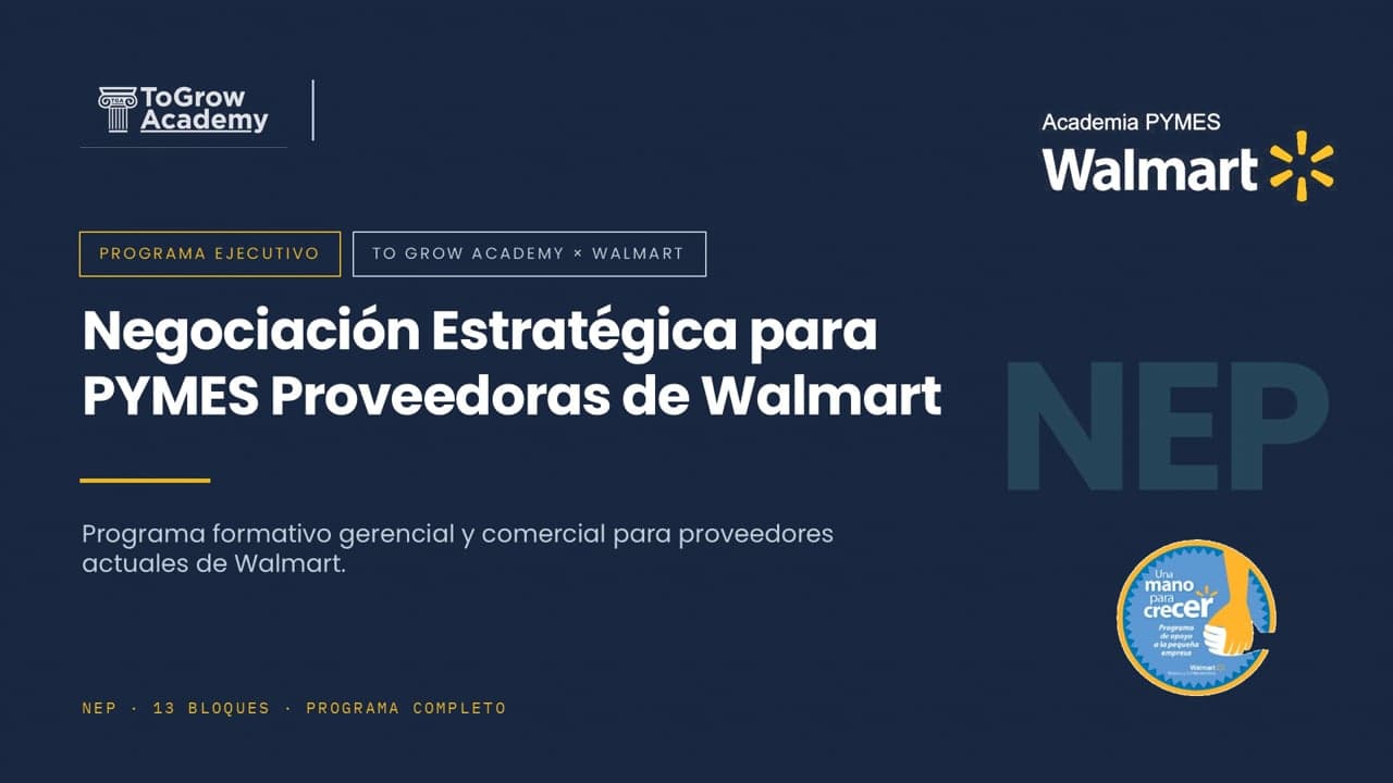 Negociación para PYMES proveedoras de Walmart